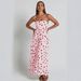 Foreign Trade Spring/Summer New European And American Women's Clothing U-neck Waist-Cinching Large Hem Polka Dot_ecoleips.com