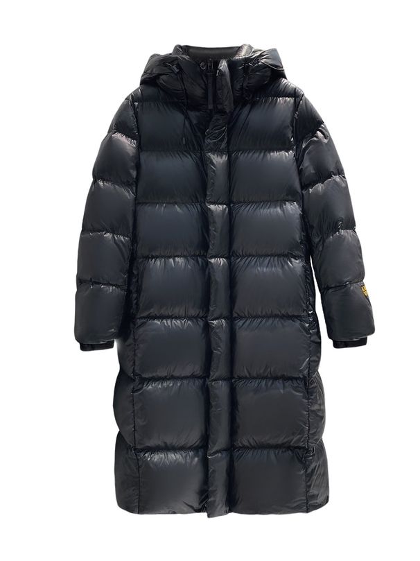 "Unisex Long Parka With Detachable Hood - 55% Black Duck Down Coat For Winter Commuting & Couple Styling (S-XXL, Matte Black)"_ecoleips.com
