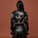 Autumn New Women's Sexy Hot Girl Style Sequin Embroidered Short Slim Long Sleeve Jacket_ecoleips.com