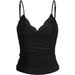 Aria Basics Aria Basics European And American Y2K Lace Vest Solid Color Hot Girl Slim Fit Inner Layer Patchwork French Women's Camisole Street_ecoleips.com