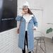 Women's Clothing Loose Plus Velvet Denim Cotton Coat_ecoleips.com