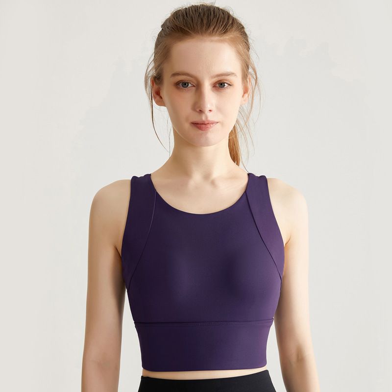 Women’s Clothing high strength shockproof nude sports bra for women running quick drying fitness yoga clothes bra integrated cup_ecoleips.com