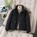 girl Down Jacket For Women, Petite Short Style, Winter New Thick Loose Cotton Coat_ecoleips.com