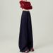American-style Dark Blue Wide-leg Jeans Women, And Autumn 2026 New Model, High-waisted, Loose, Drapey, Floor-length_ecoleips.com