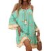 A Popular Women's Dress In Bohemian Style, Featuring Long Sleeves And Floral Prints._ecoleips.com