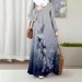 Bohemian Maxi Dress With Ethnic Print – Flowy Polyester-Spandex Long Sleeve Dress (S-5XL, Loose Fit For Festivals, Office & Casual Wear)_ecoleips.com