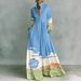 2026 Dress With Floral Pattern Digital Printed Long Dress_ecoleips.com