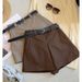 A-shaped Wide-leg Culottes Women's 2026 Spring And Summer New High-waisted Loose Straight Fashion Versatile And Thin Casual Shorts_ecoleips.com