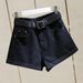 High Waisted Slimming Denim Shorts for Women Korean Style Rolled Hem Loose Wide Leg A-Line Hot Pants Trendy Summer Fashion_ecoleips.com