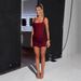 Elegant Sequin Mesh Corset Mermaid Bandage Bodycon Dress For Party Nightclub Evening Wear - Red/Black_ecoleips.com