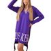 Women's plus Size Hooded Dress Casual Long Sleeve Printed Dress with Pockets for Everyday Wear_ecoleips.com