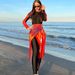 Women's Clothing Diving Suit Swimsuit Female Sexy Slim Long Sleeve Seaside Beach Sun Protection_ecoleips.com
