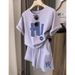 Women's Clothing Short Sleeved Shorts Two Piece Suit For Women Summer New Style Student Loose Foreign Style Age Reducing Fashion Casual Suit_ecoleips.com