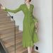 Women's Elegant Sweater Dress Autumn Winter Short Sleeve Long Sleeve Fishtail Maxi Modified Dress_ecoleips.com