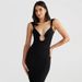 Women's Clothing Summer New Sexy V Neck Backless Slit Slim Dress_ecoleips.com