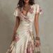 Women's Clothing Women's Casual Printed Pleated Floral Dress Spring Summer New Fashion_ecoleips.com