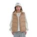 Winter Sisi Loose Fit One Size Korean Style Stand Collar Vest Women's New Simple Down Jacket_ecoleips.com