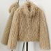 Faux Fur Short Coat For Women - Elegant Office Wear, Versatile Solid Color Jacket, Petite Sizes Available (S/M/L)_ecoleips.com