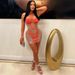 Women's Clothing sexy see-through sling hip-hugging A-line dress _ecoleips.com