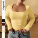 Women's Y2K Yoga-Style Long Sleeve T-Shirt & Tank Top Solid Color Trendy Casual Athletic Wear_ecoleips.com