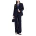 girl Commuting Workplace Casual Formal College Student Interview Professional Workwear Teacher Qualification M-shaped Button_ecoleips.com