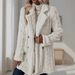 K Women's Plush Coat Comfortable Casual Warm Double-breasted Long Coat With Suit Collar_ecoleips.com