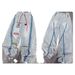 Women's Clothing Spring New Heavy Duty Letter Embroidery Color Stripes Loose Hem Drawstring Casual Trousers_ecoleips.com