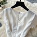 French High End V Neck Small Flying Sleeves Inlaid With Diamond Bow Waist Temperament Dress For Women Summer Slim Pleated Skirt_ecoleips.com