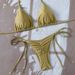 Women's Clothing Tie-Up Pleated Bikini Set – Style Solid Color Artful Pleating Two-Piece Swimsuit For Women_ecoleips.com