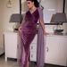 Women's Clothing Autumn And Winter New Women's Clothing Hip Sleeve Evening Dress_ecoleips.com