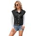 Women's Clothing New Retro Denim Slim Washed Vest Jacket Casual Waistcoat For Women_ecoleips.com