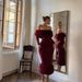 European American Style Women's Clothing 2025 Autumn Winter New Fashion Elegant Off-shoulder Slim-fit Evening Dress With_ecoleips.com
