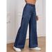 Women's Clothing Relaxed Fit Lazy Style Jeans Straight Leg Comfortable Cotton Stretch Denim Pants Casual Streetwear (Light Blue, Dark Blue, Black)_ecoleips.com