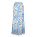 AD186 Spring New Women's Fashion Cross-Border Printed Silk Mesh High-Waisted Versatile Stylish Bodycon Skirt_ecoleips.com