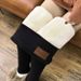 Women's High Waist Fleece Lined Leggings - Warm Winter Tights With Stretchy Fit, Slimming & Comfortable For Casual & Work_ecoleips.com