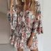 Women's Clothing Women's Slim Cotton Short Skirt Mid Waist Autumn Commuting Style Printed Chiffon Pink Pullover Top_ecoleips.com