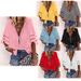 Women's European American Style V Neck Zip up Shirt Loose Fit Chiffon Top with Half Flare Sleeves Mesh Patchwork 2025 Fashion_ecoleips.com
