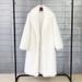 Women’s Long Faux Fur Coat, Winter Warm Thick Trench Coat, Elegant Faux Fox Fur Blazer Style Jacket, Fashion Outerwear For Fall & Winter_ecoleips.com