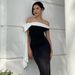 Women's 2025 Summer New Fashion One-Shoulder Ribbon Slim Solid Color Dress Wholesale_ecoleips.com