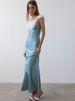 JULISSA MO Patchwork Sexy See Through Lace Women Maxi Dress Blue Square Collar Evening Dress Spring Slim Elegant Party Clubwear_ecoleips.com