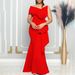 Women's Clothing Fashion Tube Top Oblique Collar Sexy Slim Evening Dress_ecoleips.com