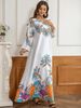 Muslim Ethnic Style Dress Hot Diamond Shiny Fashion Jalabiya Abaya Robe_ecoleips.com