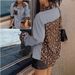 2026 European And American Fashion Design Leopard Print Patchwork Loose Casual Long Sleeve Polo_ecoleips.com