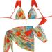 Sexy Bikini Set 3-Piece Beachwear Polyester Spring/Summer Autumn Winter Vacation Ready_ecoleips.com