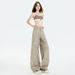 Wholesale American Retro High-waisted Loose Wide-leg Pants With Tie-dye Print, Niche Design Straight-leg Jeans For Women_ecoleips.com