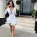 Women's Clothing Fire Piece Feather Long Sleeve Bandage Dress Evening Dress Bandagedresses_ecoleips.com