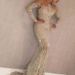 New Arrival Gold Sequin Sprinkled High Waist Slimming Long Dress Elegant Temperament Commuting Women's Dress_ecoleips.com