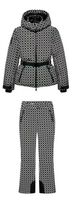 Women's Ski Suit Set – Insulated Hooded Puffer Jacket & Belted High-Waist Pants For Winter Warmth & Style_ecoleips.com
