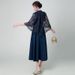 Verve Evening For Women 2025 New Navy Blue Casual Wear Long Elegant Party Dress_ecoleips.com
