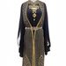 Muslim Women's Abaya Arabic Vintage Embroidered Black Robe Islamic Clothing Long Sleeve Dress For Women_ecoleips.com